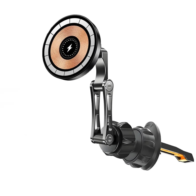 Magnetic Car Wireless Charger Stand Magnet Car Mount Fast Charging Station Phone Holder Bracket For Macsfae iPhone 15 14 13 12