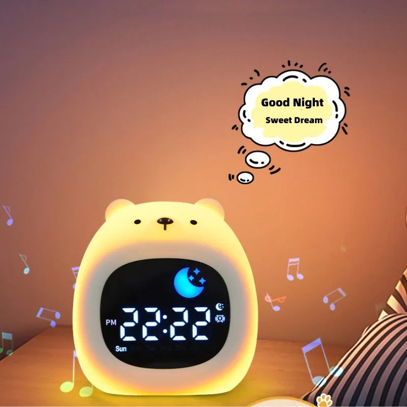 Cute Puppy Night Light Alarm Clock