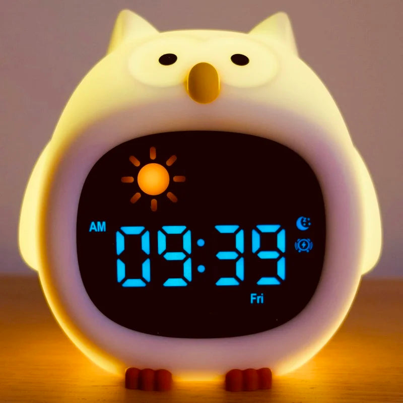 Cute Puppy Night Light Alarm Clock