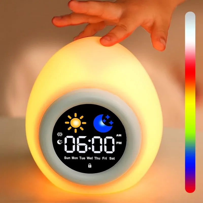 Cute Puppy Night Light Alarm Clock
